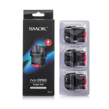 SMOK NORD PRO TRANSPARENT BLACK REPLACEMENT POD 3.3ML/3CT/PK